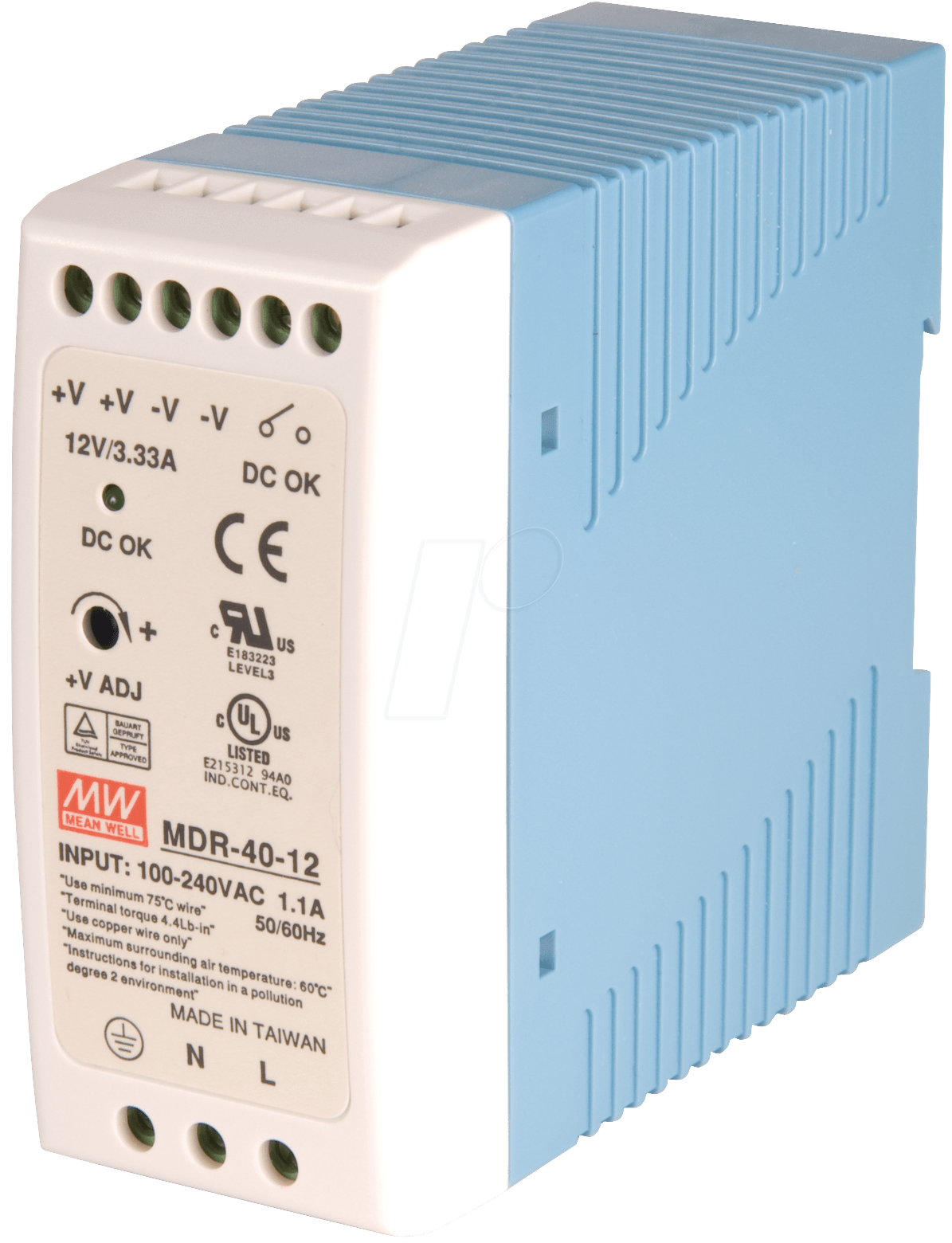MDR-40-24 Mean Well - Datasheet PDF & Technical Specs