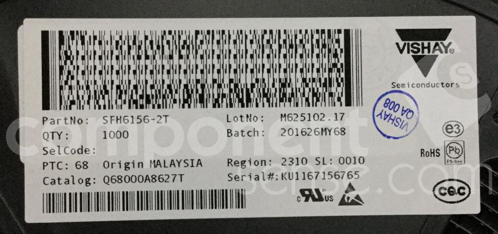 SFH6156-2T Vishay - Datasheet PDF & Technical Specs