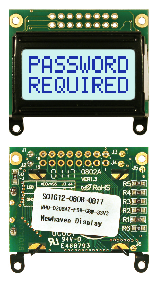 NHD-0208AZ-FSW-GBW-33V3 | Newhaven Display
