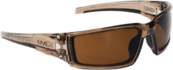 HONEYWELL UVEX S2961XP Hypershock Safety Glasses With Brown Frame And Brown