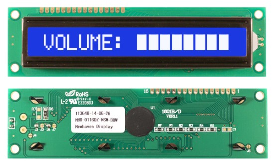 NHD-0116DZ-NSW-BBW | Newhaven Display