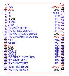 ATMEGA32U4-MU Microchip - Datasheet PDF & Technical Specs
