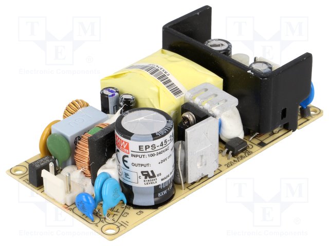 Industrial Open Frame 45.6W 24V 1.9A PS-45-24 Meanwell AC-DC Single Output PS-45 MEAN WELL Switching Power Supply Industrial Open Frame 45.6W 24V 1.9A PS-45-24 Meanwell AC-DC Single Output PS-45 MEAN WELL Switching Power Supply
