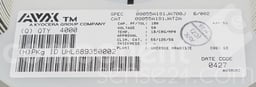 08055A181JAT2A by KYOCERA AVX