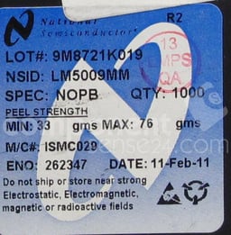 LM5009MM/NOPB by Texas Instruments