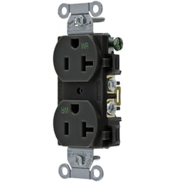 BR20BLKWR by Hubbell Wiring Device-Kellems