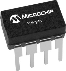 ATTINY45V-10PU by Microchip