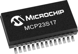 MCP23S17-E/SS by Microchip