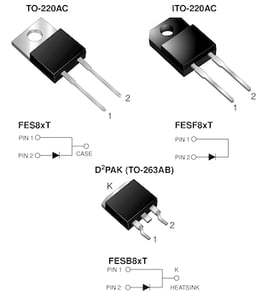 FES8JT-E3/45 by Vishay