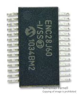 ENC28J60-I/SS Microchip - Ethernet Interface ICs